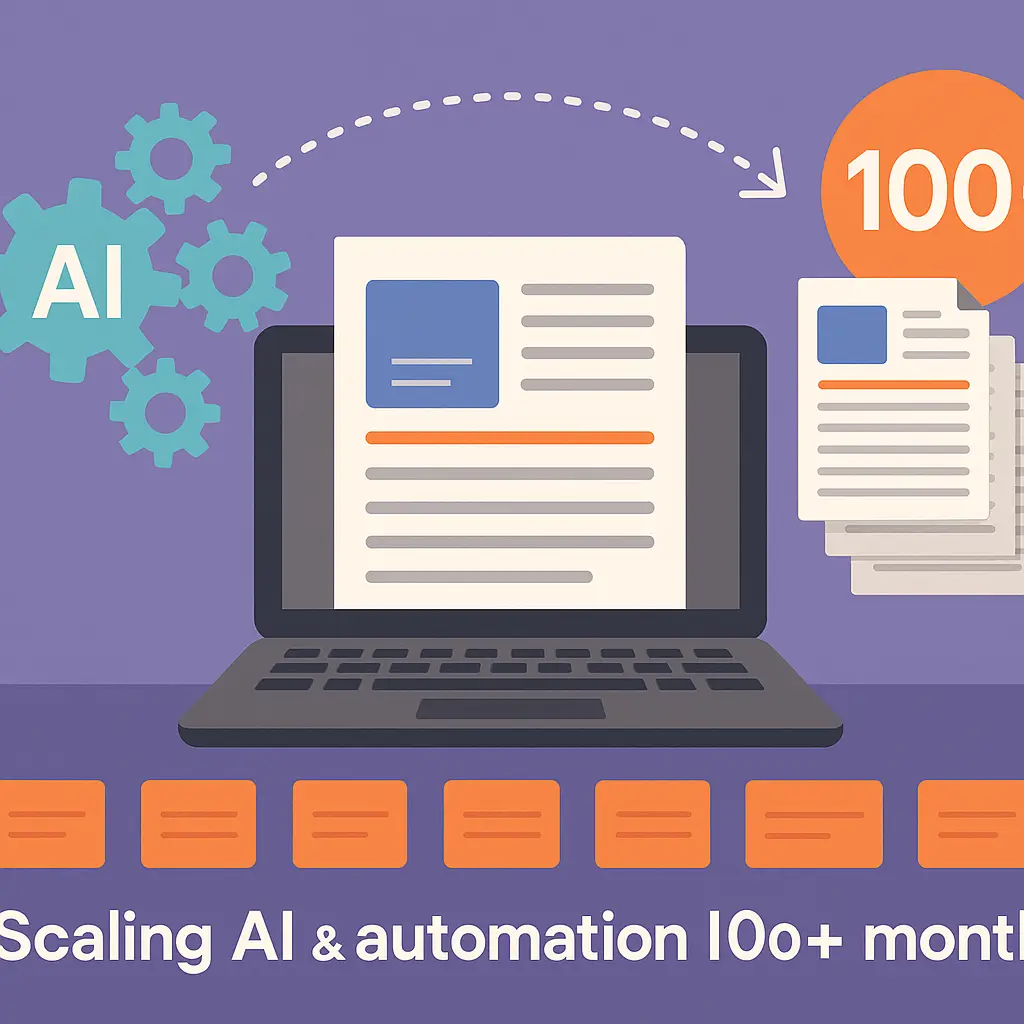 Scaling Your Blog to 100+ Posts Monthly: A Practical Guide to AI and Automation-Driven Content Production