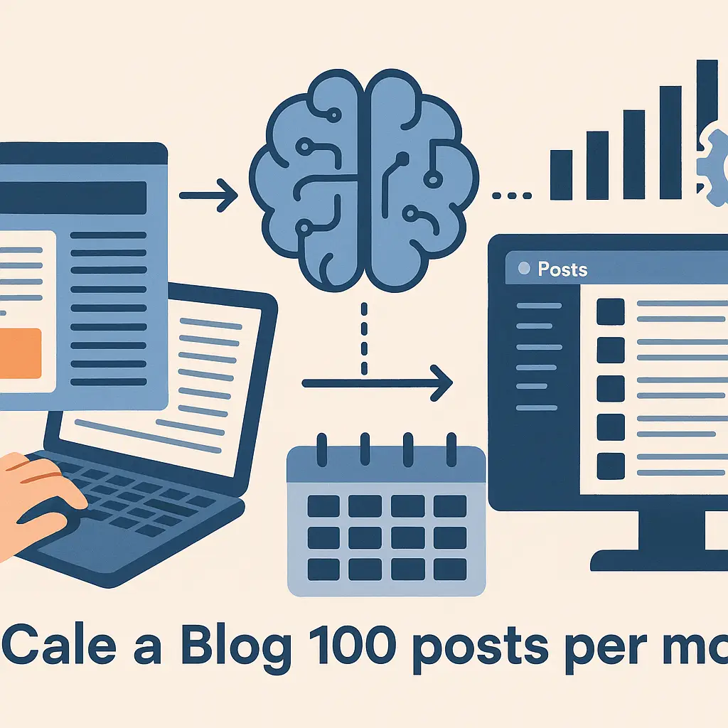 Scaling Your Blog to 100+ Posts Monthly with AI and Automation: A Practical Blueprint